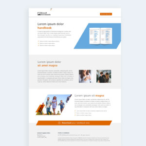 Russel Investments landing page design