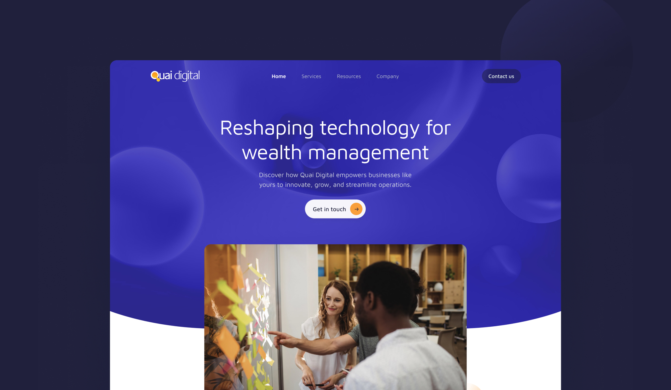 Quai-Digital-website-Design-completion-screen